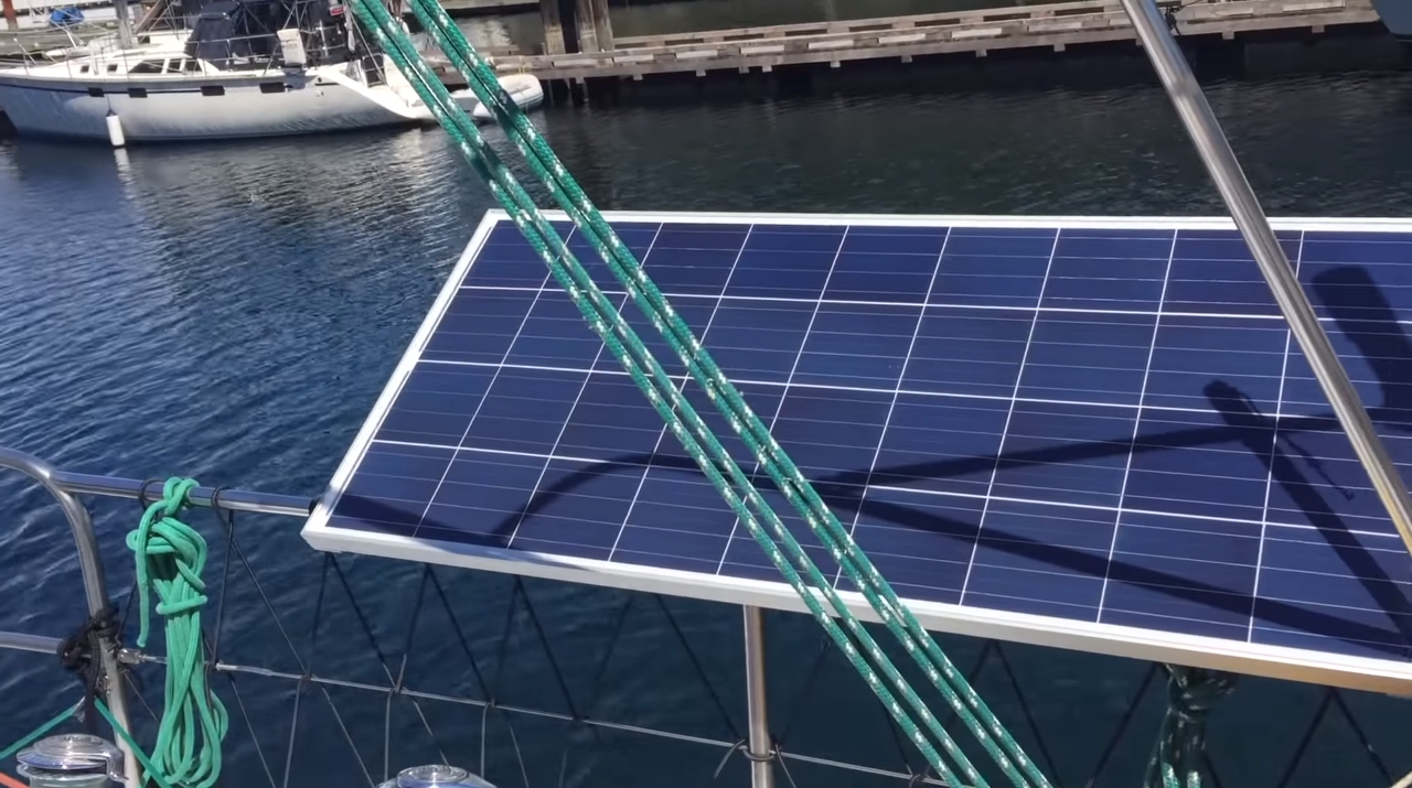 solar panel on board